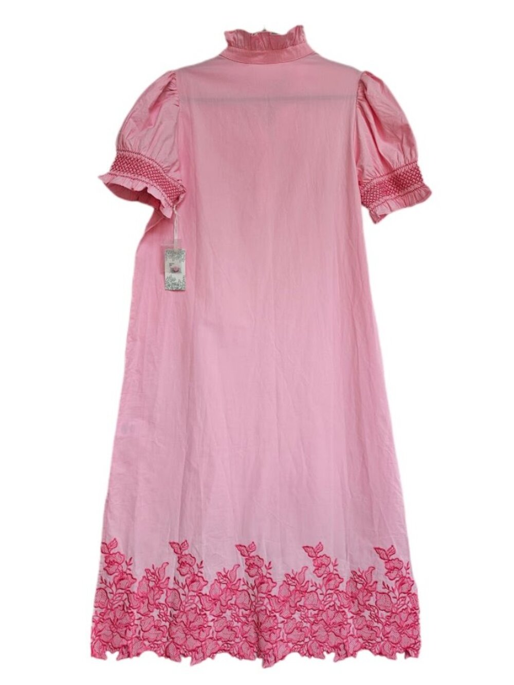 NWT Hyacinth House Pink Embroidery Eliza Midi Dress XL - Picture 5 of 12